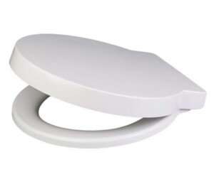 Euroshowers 87360 Round Soft Close Toilet Seat, White, 400 mm x 420 mm
