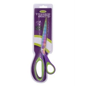 Sullivans Metal Titanium Dressmaker Scissors 10-inch, Purple/Green