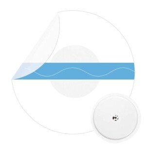 Freestyle Libre 2 Plus Sensor Covers 25Pack Waterproof & Breathable Patches for Freestyle Libre 2 & 3-Transparent CGM Tapes Without Glue in The Center-Enlite-Guardian-14 Day Overpatch