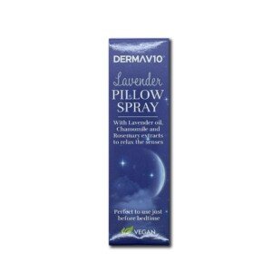 Healthpoint Derma V10 Pillow Spray, Calming Lavender Oil, Chamomile and Rosemary Extract, Reduces Stress and Anxiety, Improves Sleep, Tranquillity, Calms Body and Mind, Easy to Use, Vegan Friendly