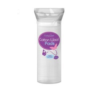 Cotton Tree 100 Percent Pure Cotton, Round Cotton Wool Pads, 80 Count