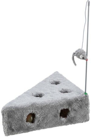 Trixie 4505 Cat's Cheese with Dangling Toy and 3 Play Balls 36 x 8 x 26 cm / 26 cm