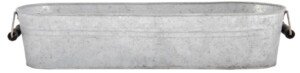 Fallen Fruits, OZ38 Old Zinc Long Oval Planter, Black