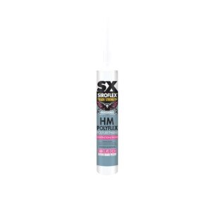 SX White Premium HM Polyflex Sealant & Adhesive - Interior & Exterior - For Gluing, Sealing, Mounting and Anchoring in Building Applications - Polyurethane based - 300ml