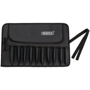Draper 40767 Expert Heavy Duty 12 Division Tool Roll, Black