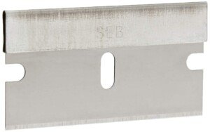 Amazon Basics Single Edge Razor Blades for Scraper, Box Cutting, 100 count with Clam Shell Storage
