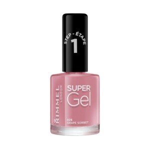 Rimmel London Super Gel Nail Polish, 23 Grape Sorbet, 12 ml (Pack of 1)