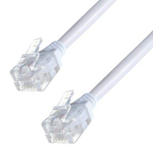 Super High Speed ADSL 2+ Cable Telephone Extension RJ11-RJ11 3m Cat5e BT Broadband up to 10 Times faster than Standard Phone Cable Gold Plated Connector Premium Quality (3m).