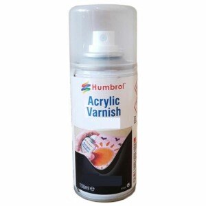 Humbrol Matt Spray Paint - AD6049 Acrylic No 49 Varnish 150ml - Model Paints for Plastic Kits, Fast-Drying Modelling Paint for Crafting Surfaces Including Plastic, Fabric, Glass, Wood & Metal Models