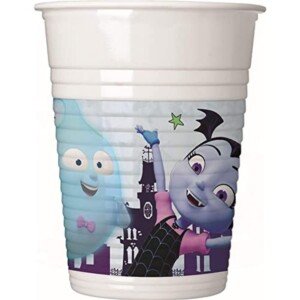 Pack of 8 x 200ml Plastic Cups - Vampirina Birthday Party