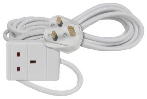 Mercury | 1 Gang 13A UK Mains Powered Extension Lead | 3 Metre White