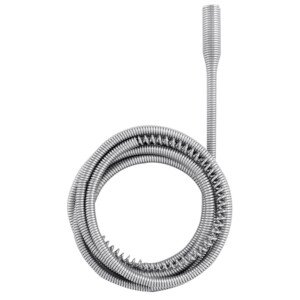 Dekton Drain Cleaner- Fully Plates Steel Probe with Corkscrew end| Integrated Handle for Easy unblocking of drains| 6mm Diameter Spring| 1.8M Long| Made from Spring Steel | Compact and Convenient.