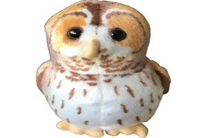 Wild Republic Birds Tawny Owl with Authentic Bird Sound, Soft Toy for Kids, 13cm, Beige