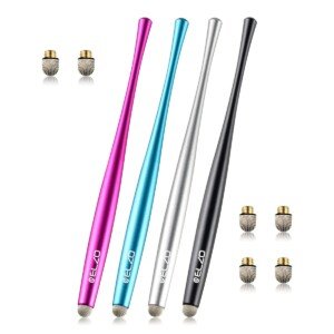 ELZO Stylus Pen, 4 Pieces Tablet Touch Screen Styluses Pens, 100% Compatible with All Tablets Touchscreen iPhone iPad Samsung Surface Huawei Chromebook