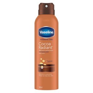 Vaseline Intensive Care Cocoa Radiant Spray Moisturiser with Vaseline jelly for very dry skin 190 ml