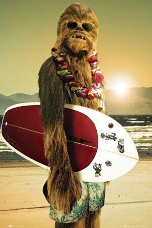 GB eye 61 x 91.5 cm Star Wars Chewie Surf Maxi Poster