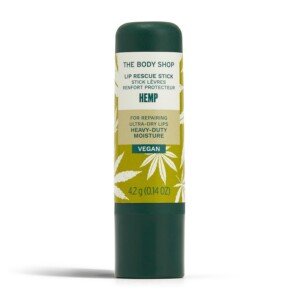 The Body Shop Hemp Lip Rescue Stick (1x 4.2g), Heavy-Duty Hydration for Dry Lips, Nourishing Lip Balm, Softening Stick for Ultra-Dry Lips, 24H Lip Moisturiser, 98% Natural-Origin Ingredients, Vegan
