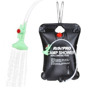 5 gallons 20L Solar Shower Bag Heating Camping Shower Bag Temperature Indicator Hot Water Hiking Climbing