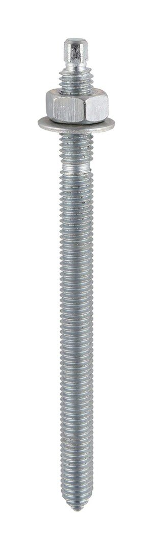 TIMCO BZP Resin Stud - M12 x 160 - Zinc - Box of 10