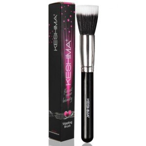 Stippling Brush By Keshima - Premium Quality Duo Fibre Stipple Brush, Face Brush