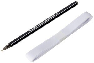 Kleiber Plastic/Material Iron on Name Label Set, White