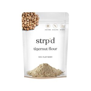 Strp'd Tigernut Flour Extra-Fine (400g) | Gluten Free & Nut Free alternative to Almond Flour | Milled from 100% Tiger nuts | High in Fibre | Vegan | Naturally Sweet | AIP Compliant