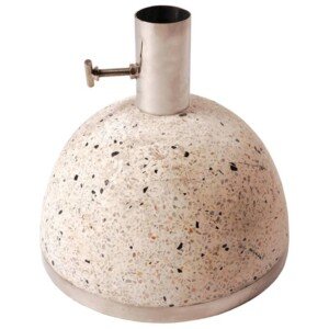 Esschert Design PV09 24 x 25 x 25cm 115Kg S Granite Parasol Stand - White