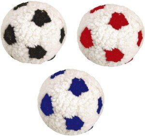 1X BERBER 23CM LARGE SOFT PLUSH DOG PUPPY COMFORT WORLD CUP FOOTBALL TOY