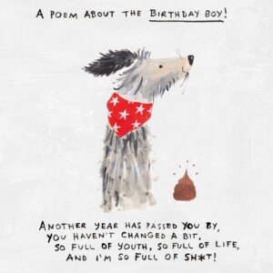 Paper Salad Humour Card - Birthday Boy