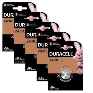 5 x Duracell DL2430 SeeLank CR2430 2430 K2430L Lithium Batteries