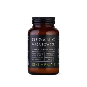 KIKI Health Organic Maca Powder | Premium Peruvian Superfood from Peru | Nutrient-Rich Adaptogenic Maca Root Blend | Natural Energy Boost & Hormonal Balance | Versatile & Easy to Use - 100g