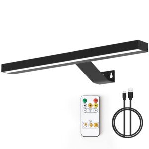 MIOBLUE Wireless Picture Lights,Rechargeable Battery Art Display Light with Remote Control, Dimmable/Timer Off Dartboard Light, 16 Inch Full Metal Accent with 40LEDs for Paintings, Picture,Frame