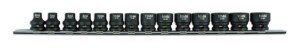 Laser 6689 Stubby Impact Socket Set 3/8"D 14pc