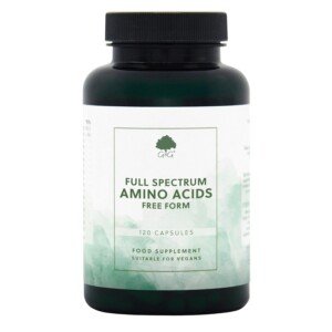 Full Spectrum Amino Acids Capsules - EAA, BCAA - Free Form Amino Acids - 120 Vegan Capsules - Non-GMO, Made in the UK by G&G Vitamins