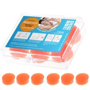 Ultra Soft Bed Time Silicone Ear Plugs, 3-Pair6 Units