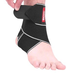 Ankle Support Brace Adjustable Breathable Elastic Nylon Material Fit for Most Size Use for Sports