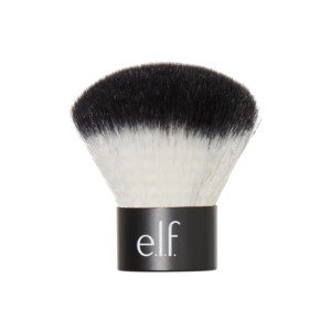 e.l.f. Kabuki Face Brush, Travel-Sized Make-up Brush for Precise & Controlled Application On-The-Go, Vegan & Cruelty-Free