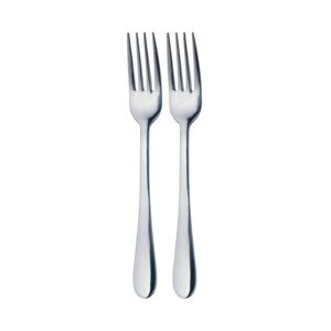 MasterClass Stainless Steel Dinner Forks 20 cm (Set of 2), Silver, 1 - Pack