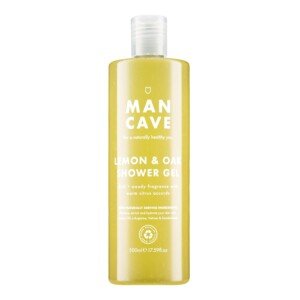 ManCave Lemon and Oak Mens Shower Gel, 500 ml, Body Wash, Natural Ingredients, Vegan, Eco and Cruelty-Free, Refreshing Shower Gel for Men with Lemon Oil, Bergamot, Rosemary, Body Wash for Men