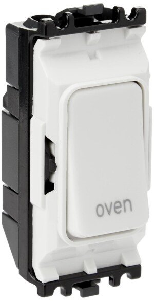 MK Electric Edge 20 Amp DP 1 Way Printed Switch Module for Oven