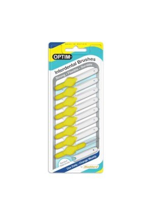 ICON OPTIM Interdental Brush Fine Yellow (Pack 8)
