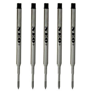 UK Seller! Sets of Pen Refills Compatible with Sheaffer K Ballpoint Pens. Medium Point Ballpoint Soft Roll Refill for (5 Black Ink Refills)
