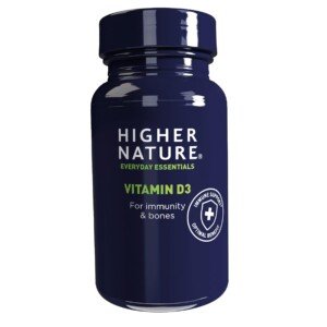Higher Nature - Vitamin D3 - Supports Immunity - Supports Muscle Function - The Sunshine Vitamin - 120 Capsules