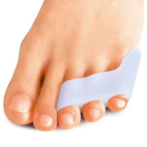 Sumiwish Pinky Toe Separator & Protectors, 10 Packs of Gel Toe Protectors for Overlapping Toes, Curled Pinky Toes, Little Toe Separators for Friction, Blister，White