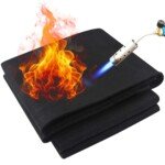 Front view of Nicoman Welding Blanket Fireproof Mat 70 x 30 x 0.5 cm, showcasing its robust carbon felt material