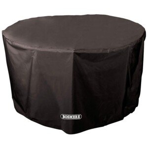 Bosmere Protector 6000 | Circular Table Cover | D 128cm H 71cm | 100% Waterproof, UV Protected, Heavy Duty 600D | 6 Year Guarantee | D545, Black