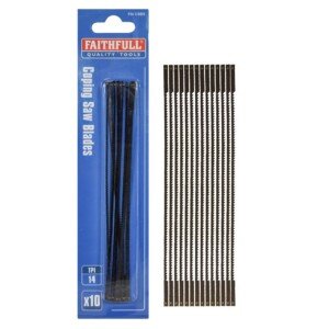 Faithfull CSBS 14tpi 1 x 10 Singles Coping Saw Blades Wood