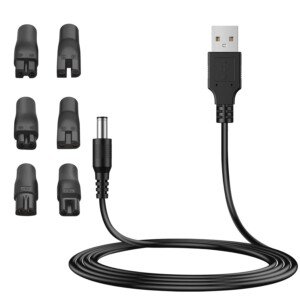 MEROM 5 V USB Charger Cord Replacement Shaver Power Adapter Compatible with Norelco Shavers HQ8505 5000/7000 Series Power Cord Power Supply