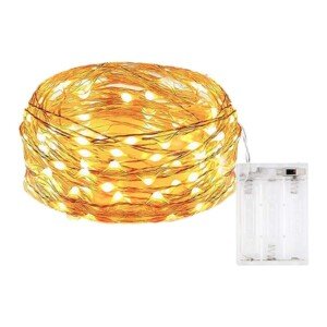 BOLWEO Warm White Battery Operated Fairy String Light,30 LEDs 10ft/3M Silver Copper Wire Short Lights, for Outdoor Indoor Christmas Tree Windows Home Room Vases Garden Decoration