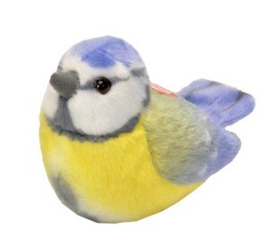 Wild Republic 19483 13-16 cm Blue Tit with Real Bird Calls Plush Toy